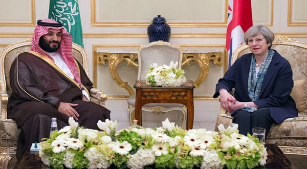 May to Challenge MBS over Human Rights as Protests Expected for UK Visit